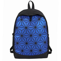 Trendy Geometric Canvas Backpack