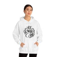 It's Winter Yall Unisex Heavy Blend Hooded Sweatshirt! Winter Vibes!