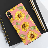 Pink Sunflower Tough Phone Cases, Case-Mate! Summer Vibes!