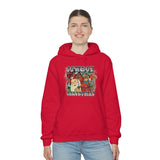 Rustic Cowboy Christmas Holiday Unisex Heavy Blend Hooded Sweatshirt! Winter Vibes!