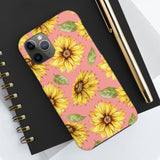 Pink Sunflower Tough Phone Cases, Case-Mate! Summer Vibes!