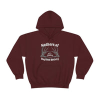 Mothers of Mayhem Society Sleep Deprived Unisex Hooded Sweatshirt! Sarcastic Vibes! Family Vibes!