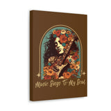 Vintage 70's Inspired Music Sings To My Soul Canvas Gallery Wraps!