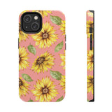 Pink Sunflower Tough Phone Cases, Case-Mate! Summer Vibes!