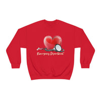 Valentines Day Emergency Department Heart Hug Stethoscope Unisex Heavy Blend Crewneck Sweatshirt! Spring Vibes!