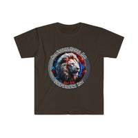 One Nation Under God Lion Independence Day Unisex Graphic Tees!