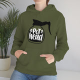 Pot Head Coffee Lovers Unisex Heavy Blend Hooded Sweatshirt! Sarcastic Vibes!