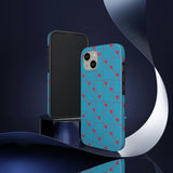 Valentines Day Tic Tac Toe Hearts Blue Tough Phone Cases, Case-Mate! Spring Vibes!