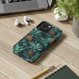 Teal Blue Pineapples Tough Phone Cases, Case-Mate! Summer Vibes!