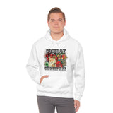 Rustic Cowboy Christmas Holiday Unisex Heavy Blend Hooded Sweatshirt! Winter Vibes!