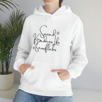 Spread Kindness Like Snowflakes Unisex Hooded Sweatshirt! Winter Vibes!