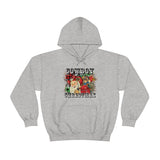 Rustic Cowboy Christmas Holiday Unisex Heavy Blend Hooded Sweatshirt! Winter Vibes!