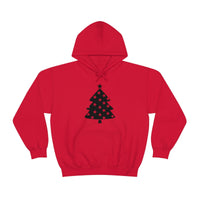 Star Christmas Tree Minimalistic Design Unisex Heavy Blend Hooded Sweatshirt! Winter Vibes!