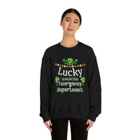 Lucky To Be in The Emergency Department Unisex Heavy Blend Crewneck Sweatshirt! Spring Vibes!