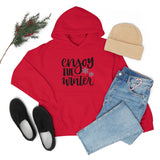 Enjoy The Winter Holiday Snowflake Unisex Heavy Blend Hooded Sweatshirt! Winter Vibes!