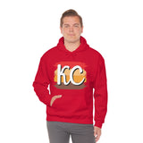 Kansas City Football Paint Stripe KC Unisex Heavy Blend Hooded Sweatshirt! Football Season!