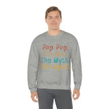 Pop Pop The Man The Myth The Legend Unisex Heavy Blend Crewneck Sweatshirt! Grandparent Vibes!