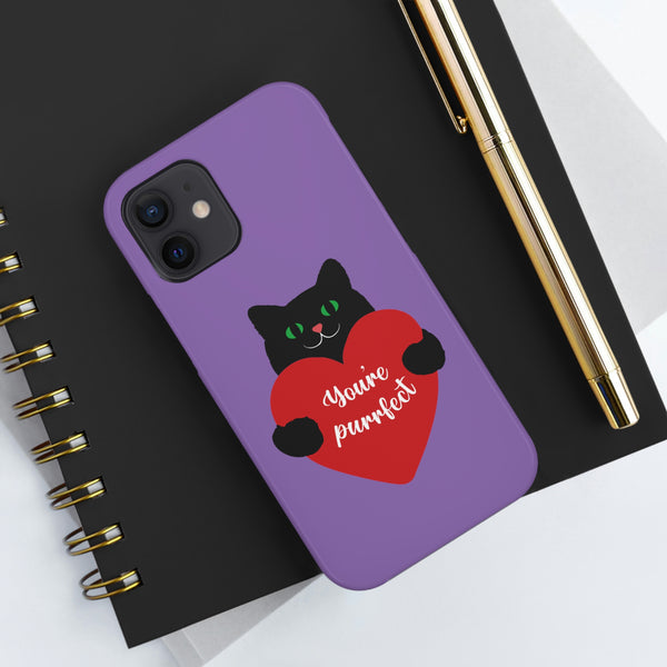 Valentines Day Your Perfect Kitten Purple Tough Phone Cases, Case-Mate! Spring Vibes!