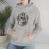 It's Winter Yall Unisex Heavy Blend Hooded Sweatshirt! Winter Vibes!