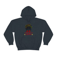 Just Really Love Christmas Bun Girl Unisex Heavy Blend Hooded Sweatshirt! Winter Vibes!