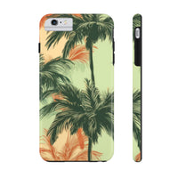 Palm Tree's Green and Orange Tough Phone Cases, Case-Mate! Summer Vibes!