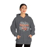 Kansas City Football Grey and Pink Leopard Print Unisex Heavy Blend Hooded Sweatshirt! Football Season!