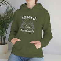 Mothers of Mayhem Society Sleep Deprived Unisex Hooded Sweatshirt! Sarcastic Vibes! Family Vibes!