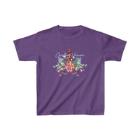 Christmas Unicorn Holiday Kids Heavy Cotton Graphic Tee! Foxy Kids! Winter Vibes!