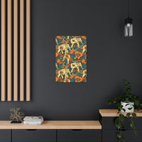 Vintage 70's Inspired Elephant Florals Canvas Gallery Wraps!