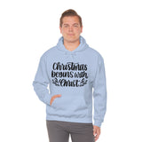 Christmas Begins With Christ Unisex Heavy Blend Hooded Sweatshirt! Winter Vibes!