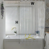 Premium Transparent Waterproof Shower Curtain with Hooks