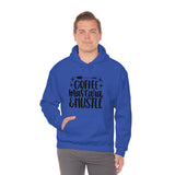 Coffee Mascara Hustle Unisex Heavy Blend Hooded Sweatshirt! Sarcastic Vibes!