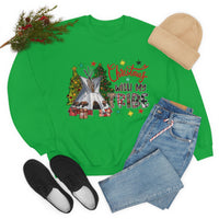 Christmas With My Tribe Unisex Heavy Blend Crewneck Sweatshirt! Winter Vibes!