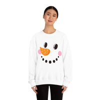 Snowman Grinning Side View Unisex Heavy Blend Crewneck Sweatshirt! Winter Vibes!