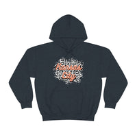 Kansas City Football Grey and Pink Leopard Print Unisex Heavy Blend Hooded Sweatshirt! Football Season!