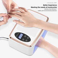 High-Efficiency 90 LED Nail Dryer - Dual Power UV/LED Lamp for All Gel Polishes