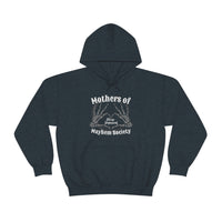 Mothers of Mayhem Society Sleep Deprived Unisex Hooded Sweatshirt! Sarcastic Vibes! Family Vibes!