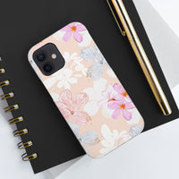 Pink Floral Hibiscus Flowers Tough Phone Cases, Case-Mate! Summer Vibes!