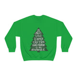 It's What is Around the Tree That Matters Unisex Heavy Blend Crewneck Sweatshirt! Winter Vibes!