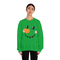 Snowman Grinning Side View Unisex Heavy Blend Crewneck Sweatshirt! Winter Vibes!