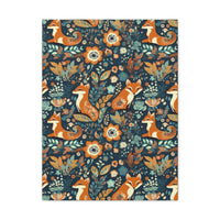 Vintage 70's Inspired Floral Foxy Canvas Gallery Wraps!