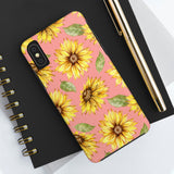 Pink Sunflower Tough Phone Cases, Case-Mate! Summer Vibes!