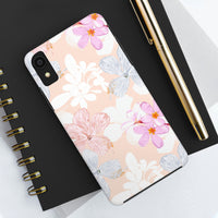 Pink Floral Hibiscus Flowers Tough Phone Cases, Case-Mate! Summer Vibes!