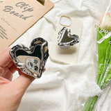 Luxurious Silver Heart Mirror Finger Grip for Smartphones