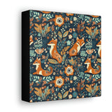 Vintage 70's Inspired Floral Foxy Canvas Gallery Wraps!