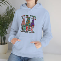 Western This Girl Loves Christmas Unisex Heavy Blend Hooded Sweatshirt! Winter Vibes!