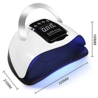 280W High-Efficiency UV/LED Nail Dryer Lamp with Smart Sensor and 4 Timer Settings