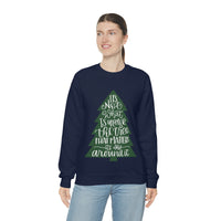 It's What is Around the Tree That Matters Unisex Heavy Blend Crewneck Sweatshirt! Winter Vibes!