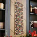 Vintage 70's Inspired Musical Notes Floral Canvas Gallery Wraps!