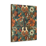 Floral Vintage 70's Inspired Guitar Canvas Gallery Wraps!